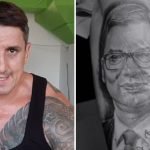 Golubović je istetovirao lik Vučića na ruci.
