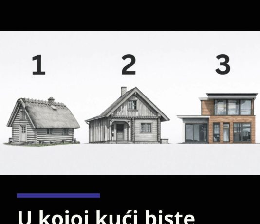 U kojoj kući biste živjeli? Vaš izbor može otkriti mnogo više o vašoj ličnosti nego što mislite! Odaberite kuću koja vam se najviše dopada i saznajte kakvi ste zaista.