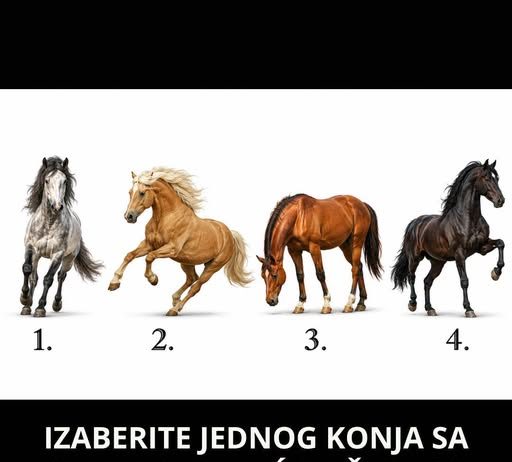 IZABERITE JEDNOG KONJA SA SLIKE I OTKRIJTE ŠTA VAS ČINI POSEBNIM I PO ČEMU VAS LJUDI PAMTE